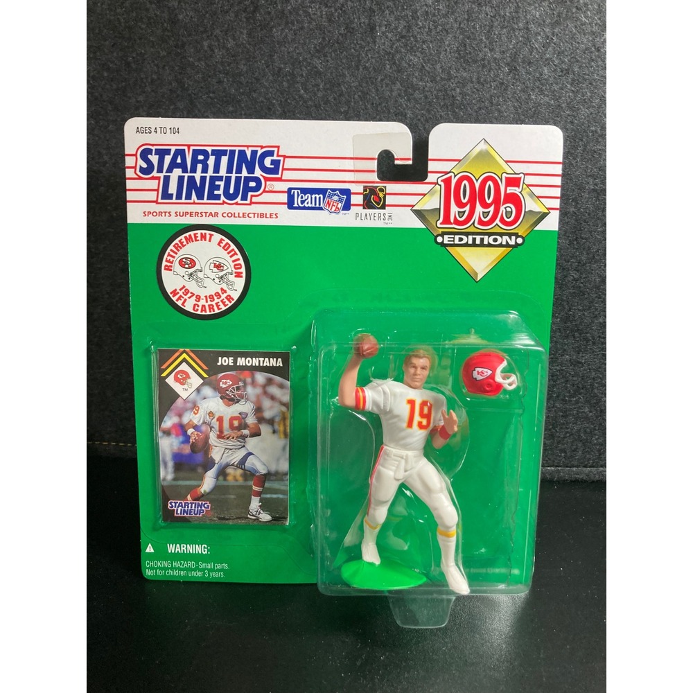 Kenner Starting Lineup 1995‎ Joe Montana Retirement Edition Chiefs Figure 68670